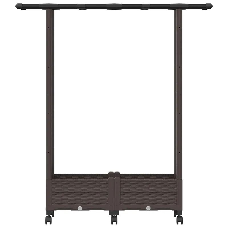 Pakeltas lovas su trelėmis ir stogu Ruda 122,5 x 40 x 127 cm PP