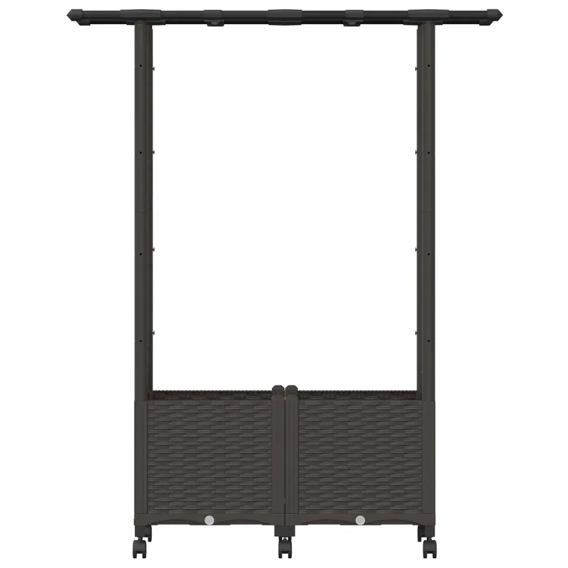 Pakeltas lovas su trelėmis ir stogu Ruda 124,5 x 40 x 142 cm PP