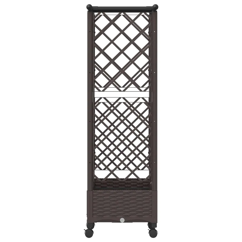 Pakeltas lovas su trelėmis ir stogu Ruda 124 x 40 x 127 cm PP