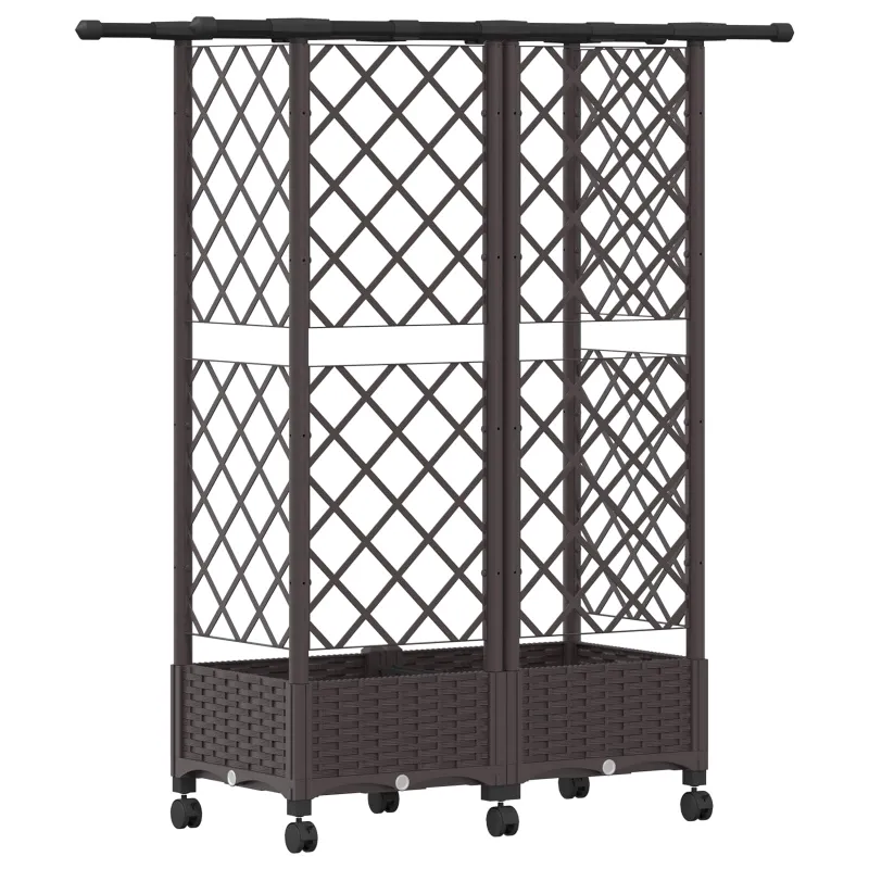Pakeltas lovas su trelėmis ir stogu Ruda 124 x 40 x 127 cm PP
