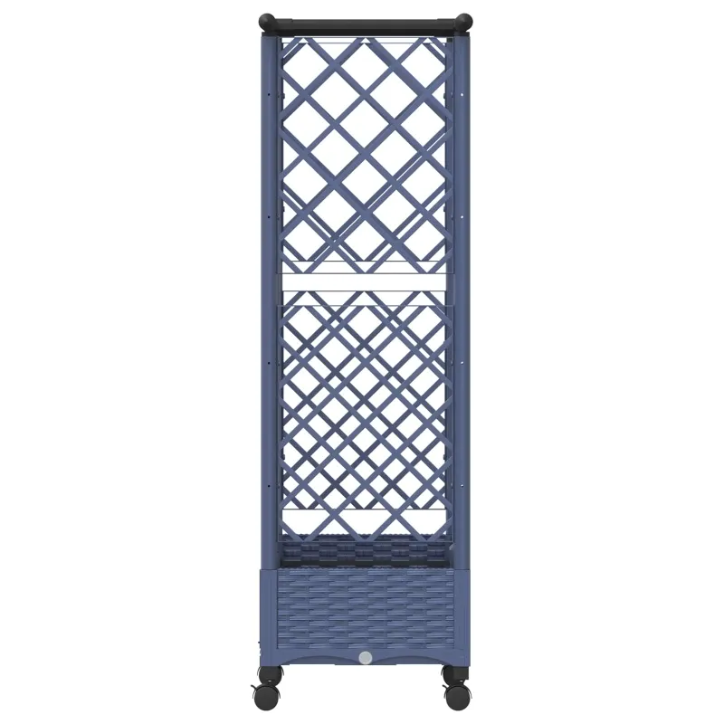 Pakeltas lovas su trelėmis ir stogu Pilka 124 x 40 x 127 cm PP