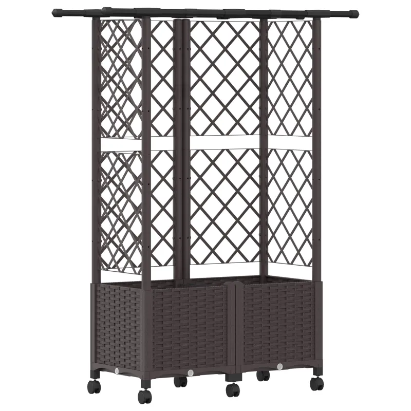 Pakeltas lovas su trelėmis ir stogu Ruda 124 x 40 x 142 cm PP