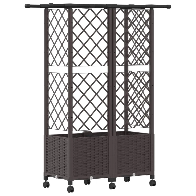 Pakeltas lovas su trelėmis ir stogu Ruda 124 x 40 x 142 cm PP