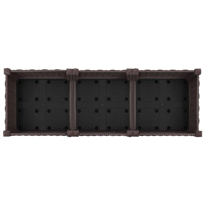 Sodo puodynė su ratukais Ruda 120 x 40 x 29 cm PP