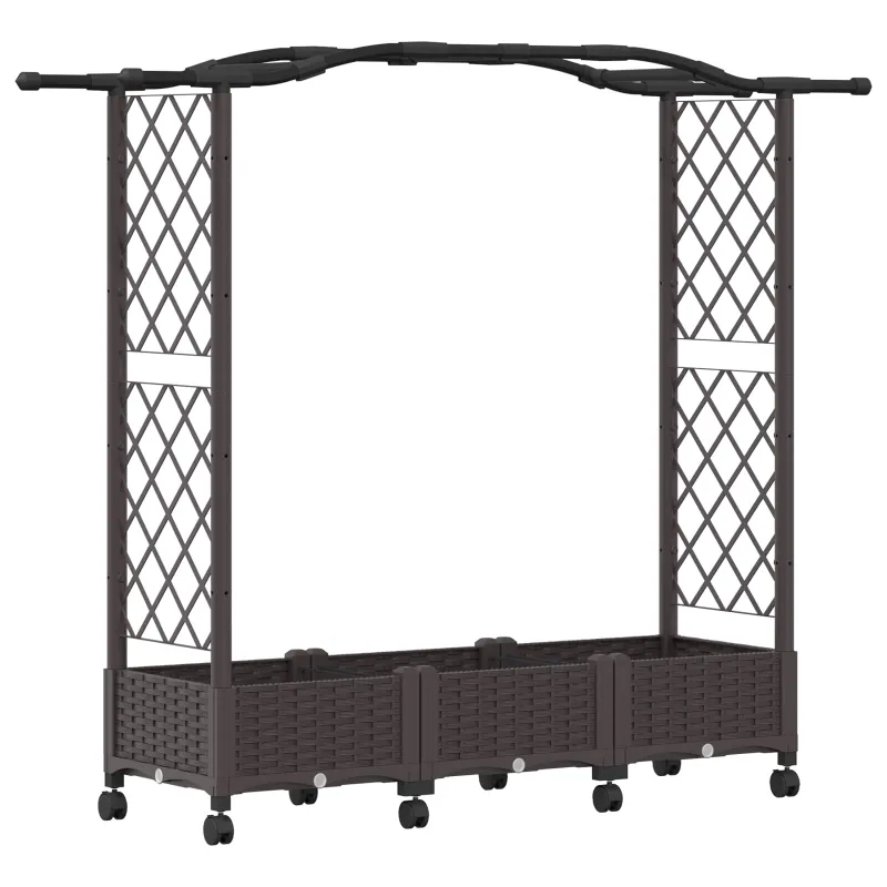 Pakeltas sodas su treliu ir ratais Ruda 169 x 40 x 129 cm PP