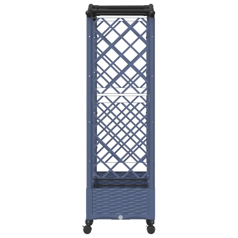 Pakeltas lovas su trelėmis ir stogu Pilka 169 x 40 x 129 cm PP
