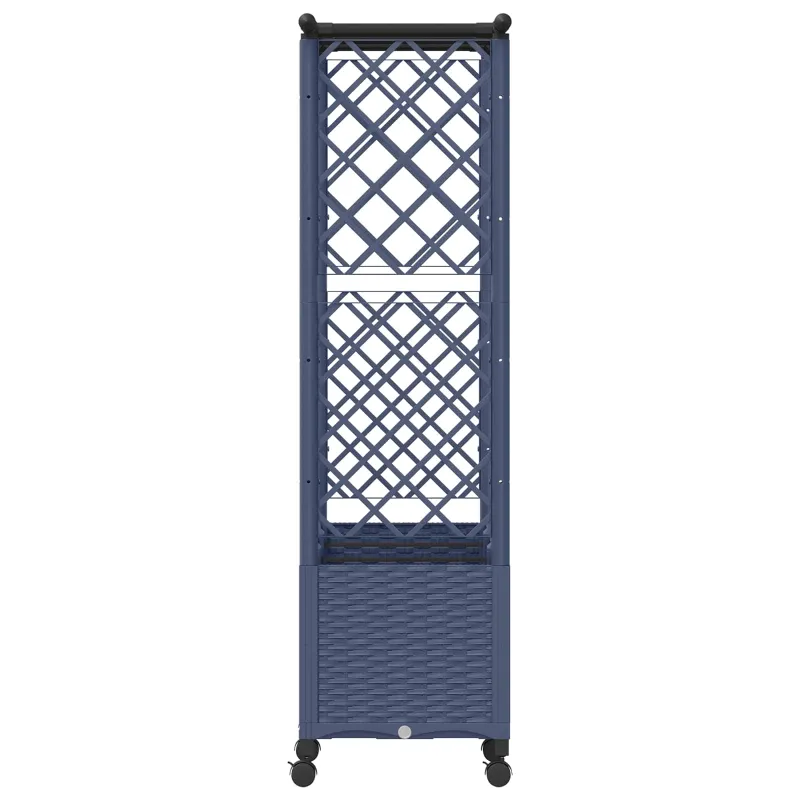 Pakeltas lovas su trelėmis ir stogu Pilka 162,5 x 40 x 142 cm