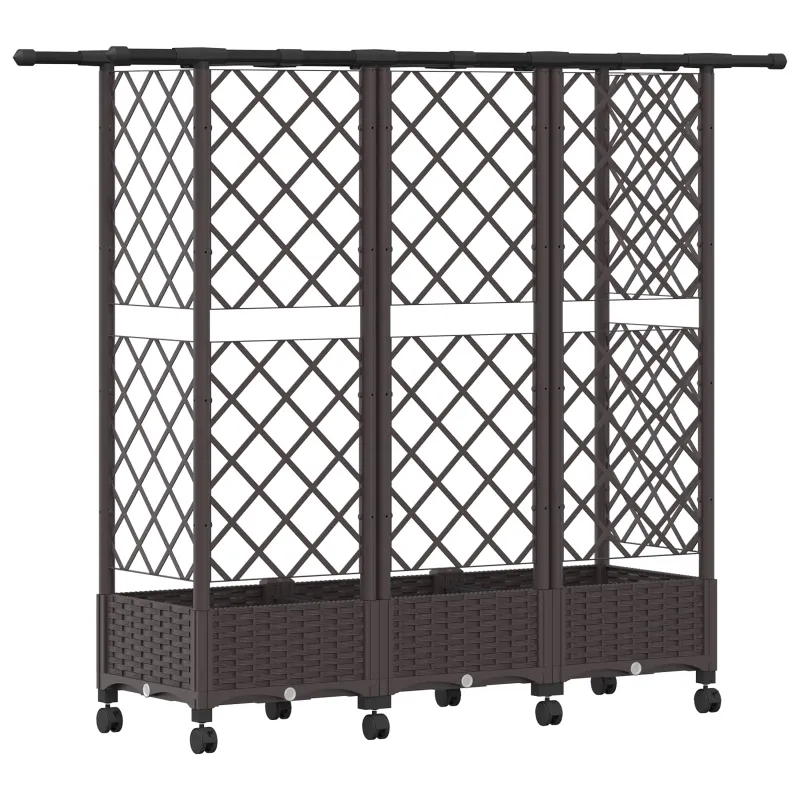 Pakeltas lovas su trelėmis ir stogu Ruda 164 x 40 x 127 cm PP