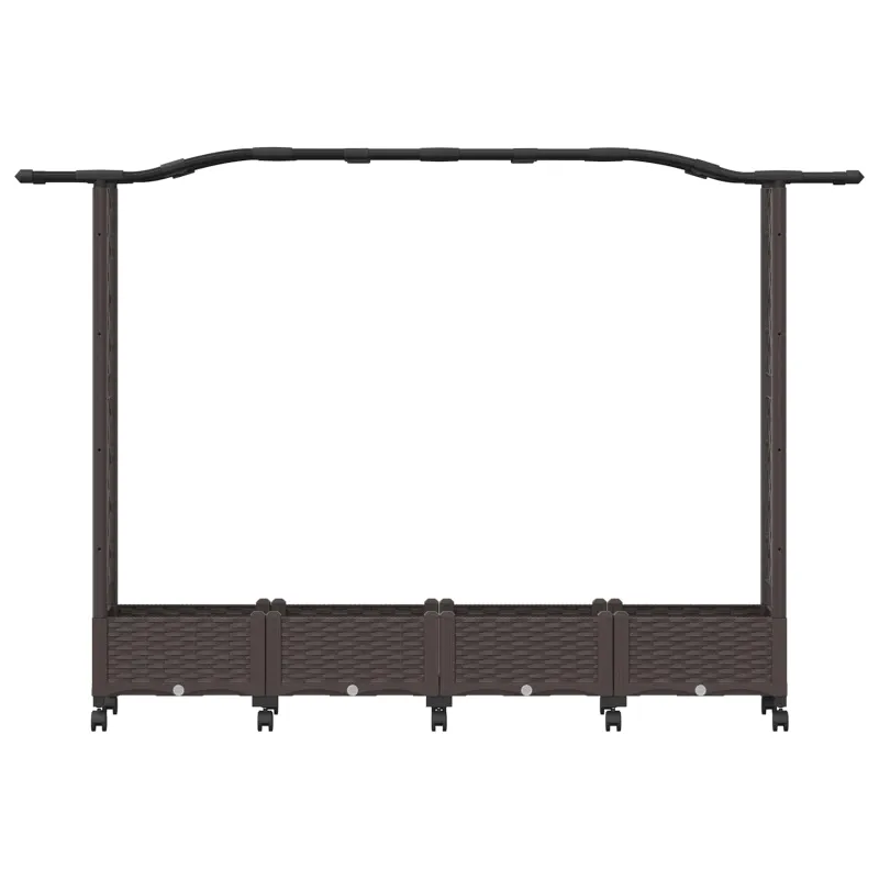 Pakeltas lovas su trelėmis ir stogu Ruda 207 x 40 x 129 cm PP