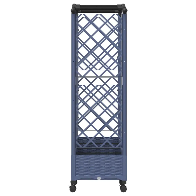 Pakeltas lovas su trelėmis ir stogu Pilka 203,5 x 40 x 129 cm