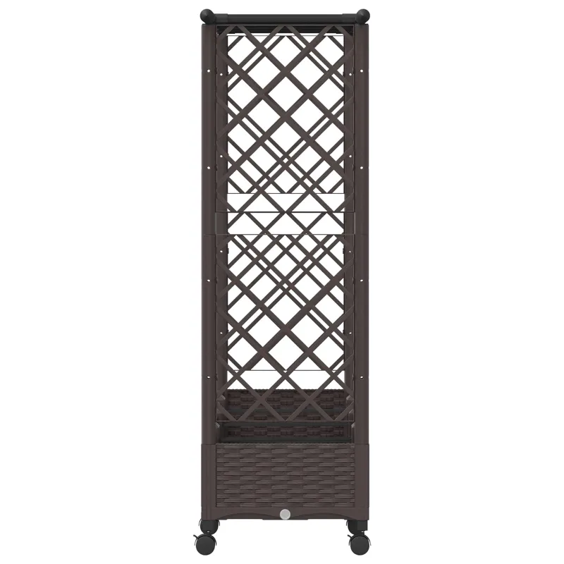 Pakeltas lovas su trelėmis ir stogu Ruda 203 x 40 x 127 cm PP