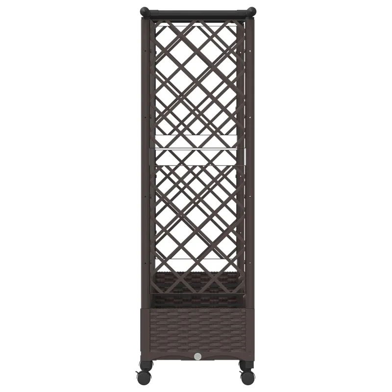 Pakeltas lovas su trelėmis ir stogu Ruda 202,5 x 40 x 127 cm PP