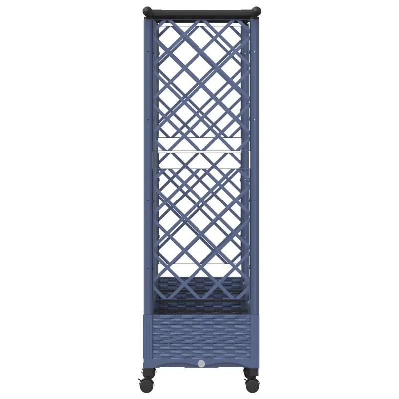 Pakeltas lovas su trelėmis ir stogu Pilka 202,5 x 40 x 127 cm