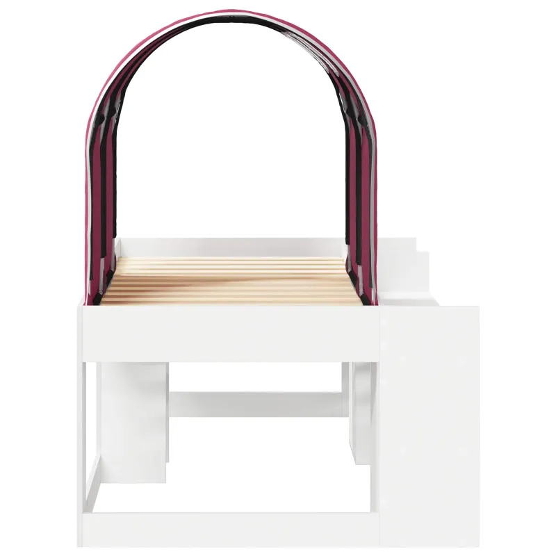 Lovos su Tuneliu 4 pcs Balta ir raudona Apdirbta mediena