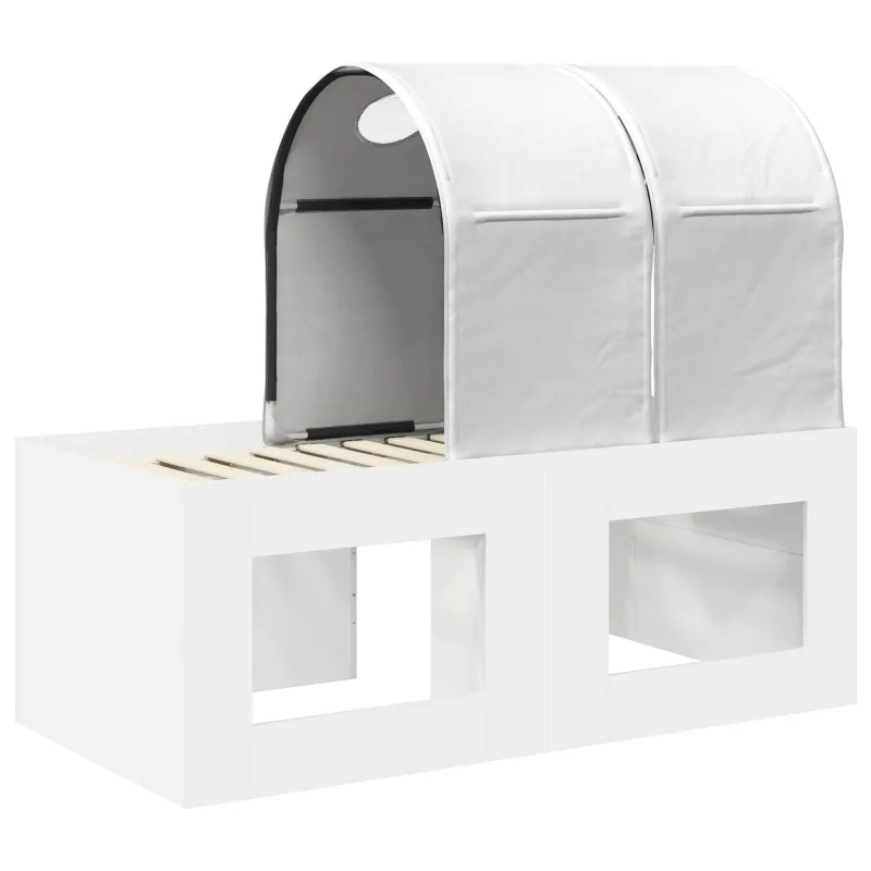 Lovos su Tuneliu 4 pcs Artisian ąžuolas ir balta