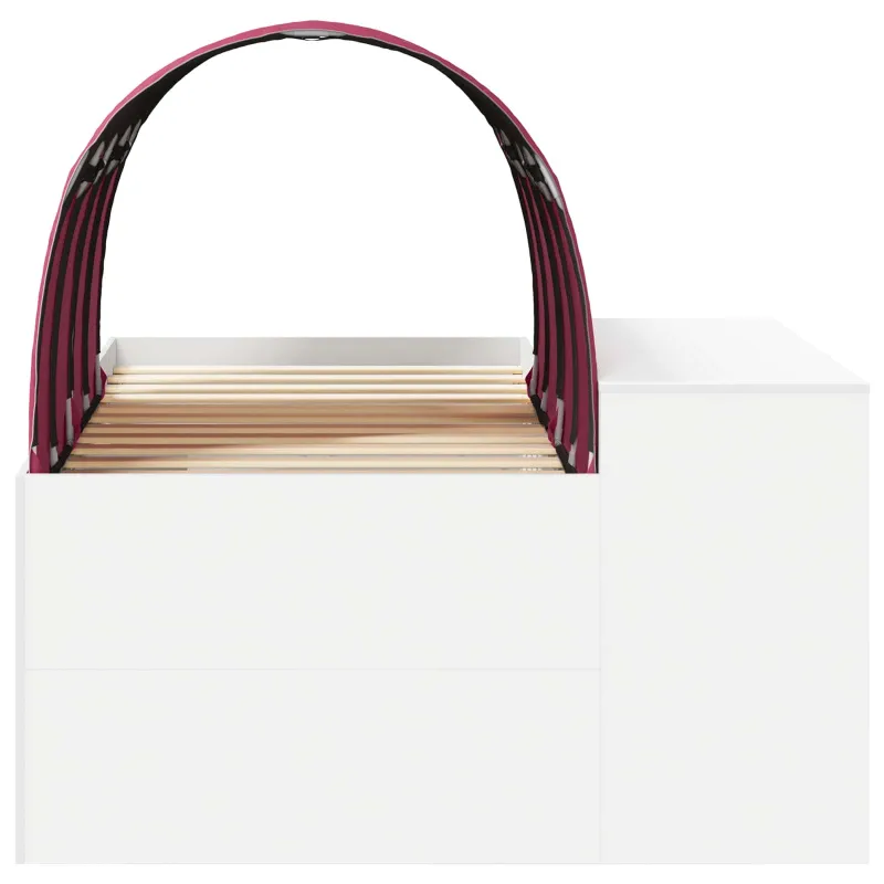 Lovą su tuneliu 4 pcs Artisian ąžuolas ir raudona