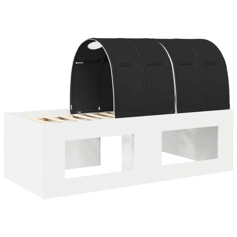 Lovą su tuneliu 4 pcs Artisian ąžuolas ir juoda