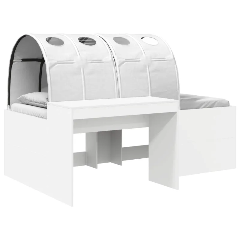 Lovą su tuneliu 4 pcs Artisian ąžuolas ir balta