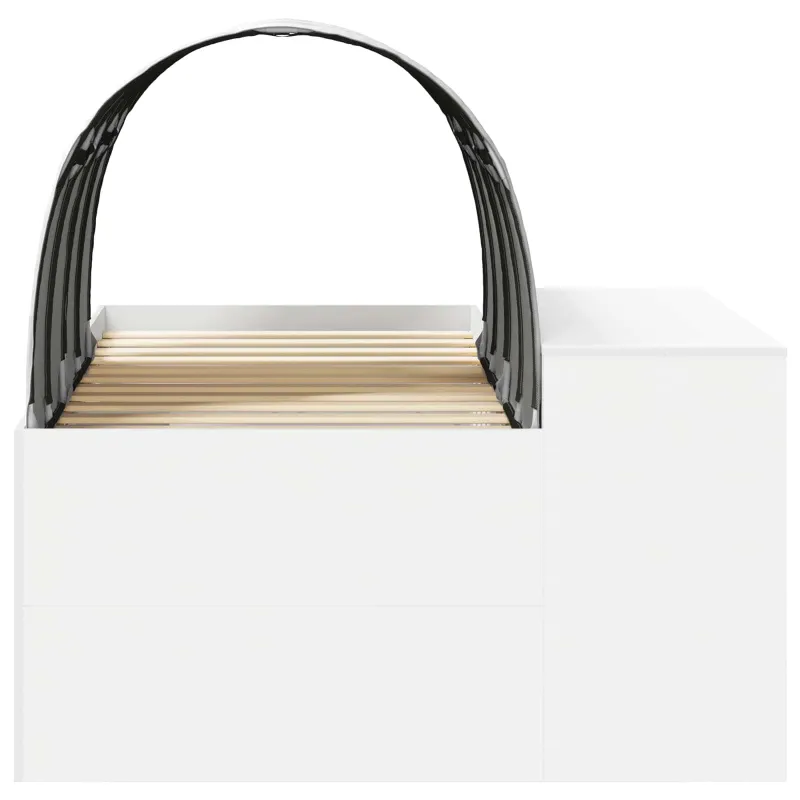 Lovą su tuneliu 4 pcs Artisian ąžuolas ir balta