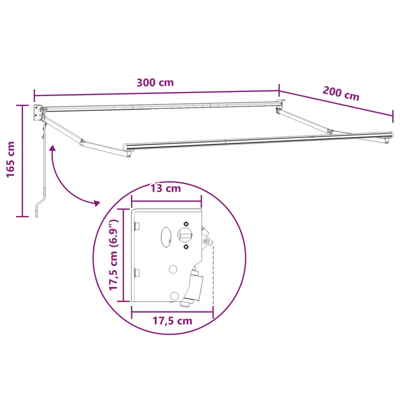 Pavėsinė Taupe 3 x 2 m Poliesteris ir Metalas