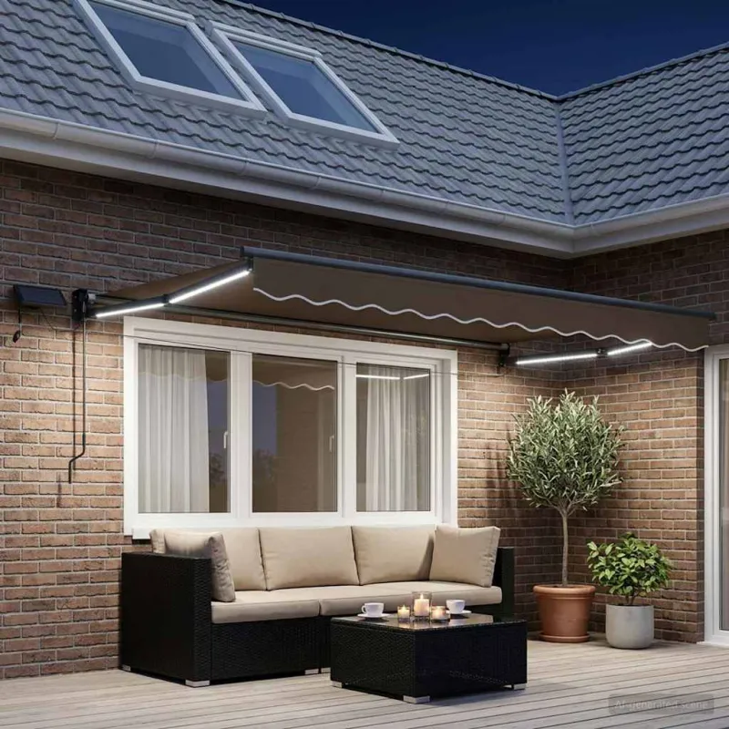 Rankinė ištraukiama markizė su LED Taupe