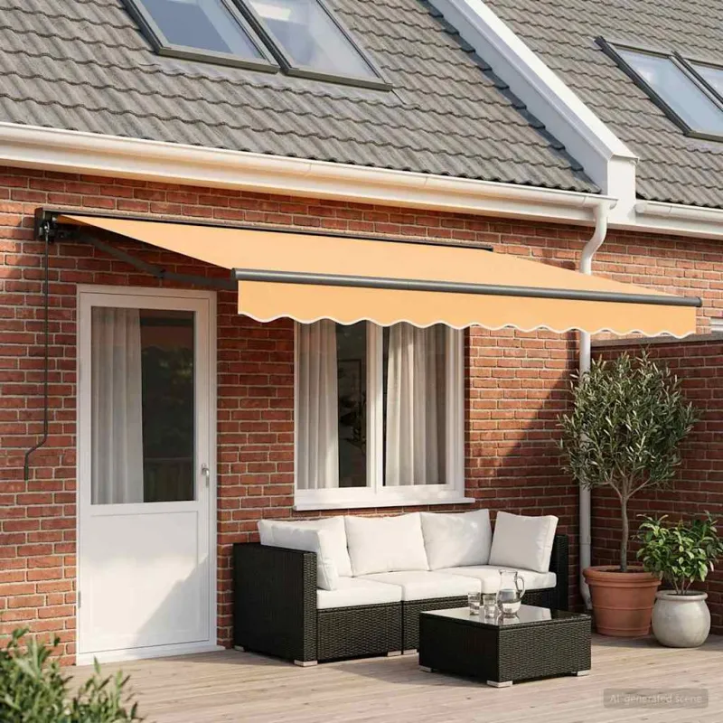 Rankinė sulankstoma markizė Smėlio 4 x 2 m
