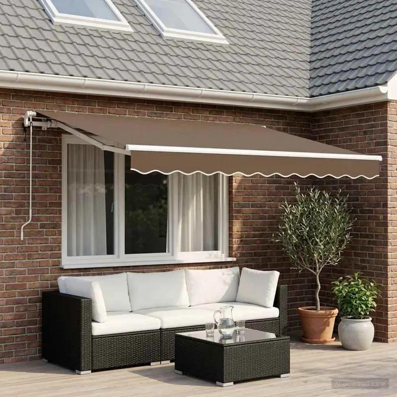 Skėtis Audinys Taupe 300 x 250 cm Poliesteris