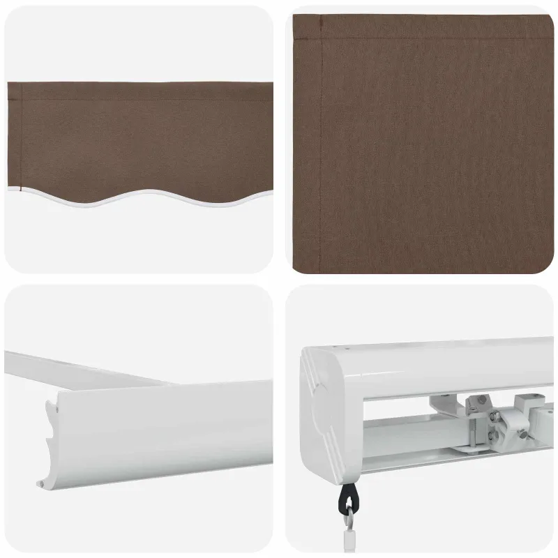 Ištraukiama markizė Taupe 300 x 250 cm Audinys ir aliuminis