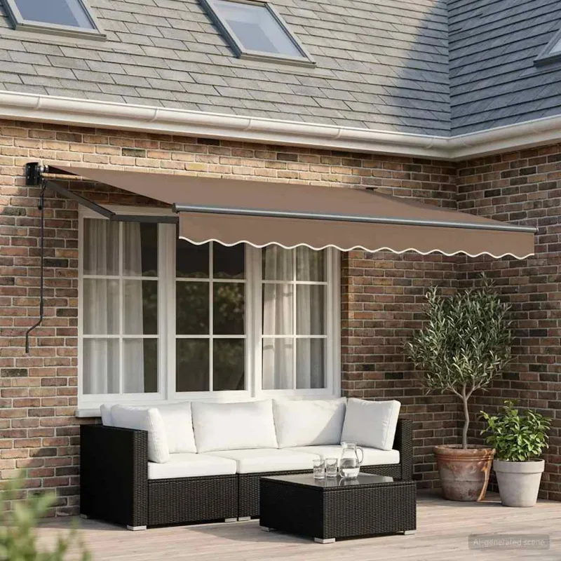 Pavėsinė Taupe 3,5 x 2,5 m Poliesteris ir Metalas