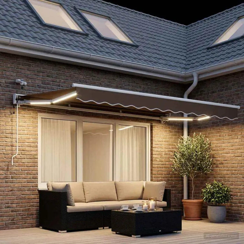 Elektrinė ištraukiama pavėsinė Taupe 3,5 x 2,5 m