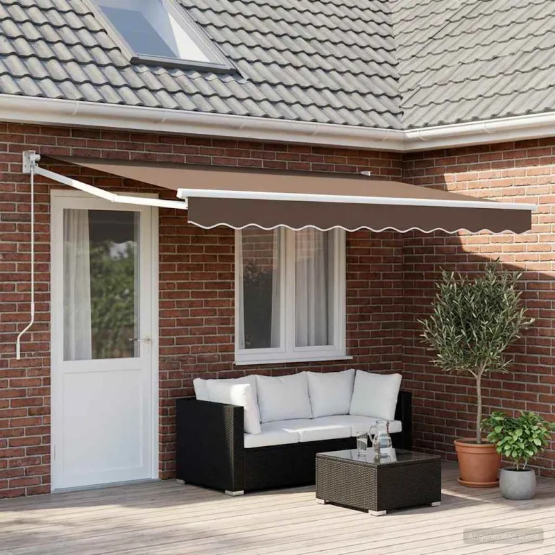 Ištraukiama markizė Taupe 4,5 × 3 m
