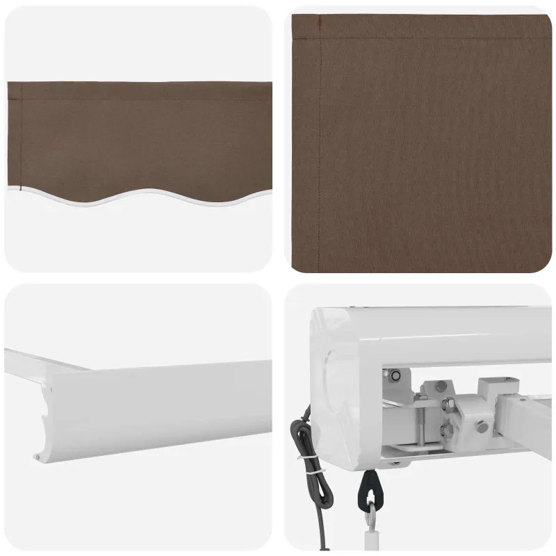 Pavėsinė Taupe 450 × 300 cm Poliesteris ir aliuminis