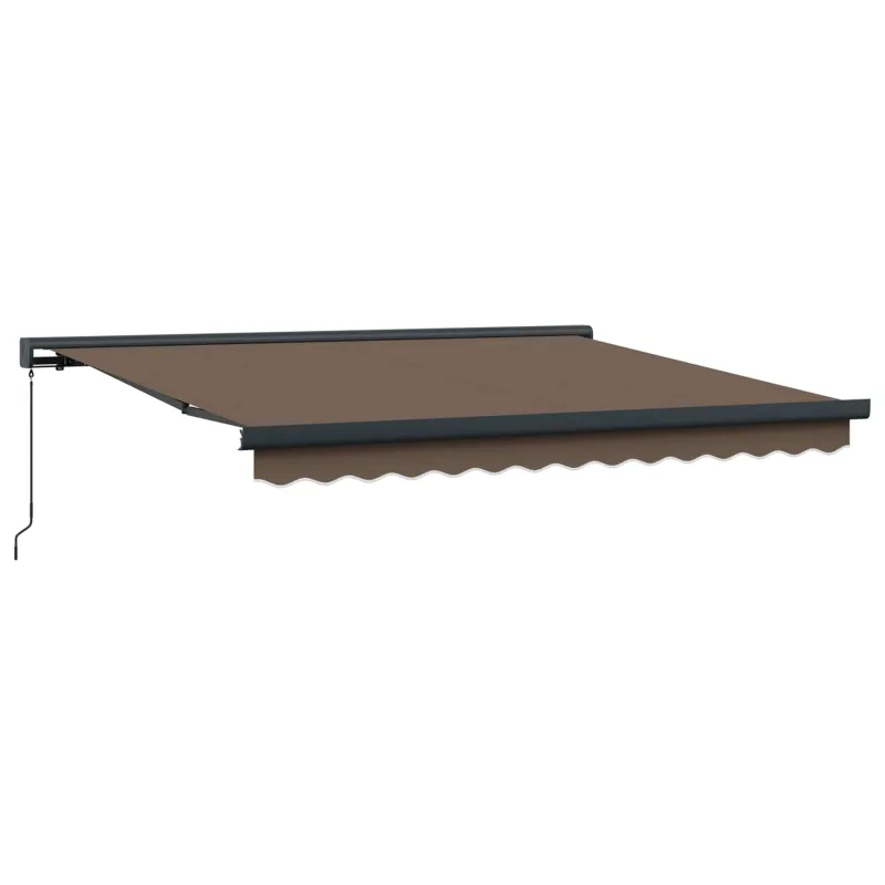 Ištraukiama markizė Taupe 450 × 300 cm Audinys ir metalas