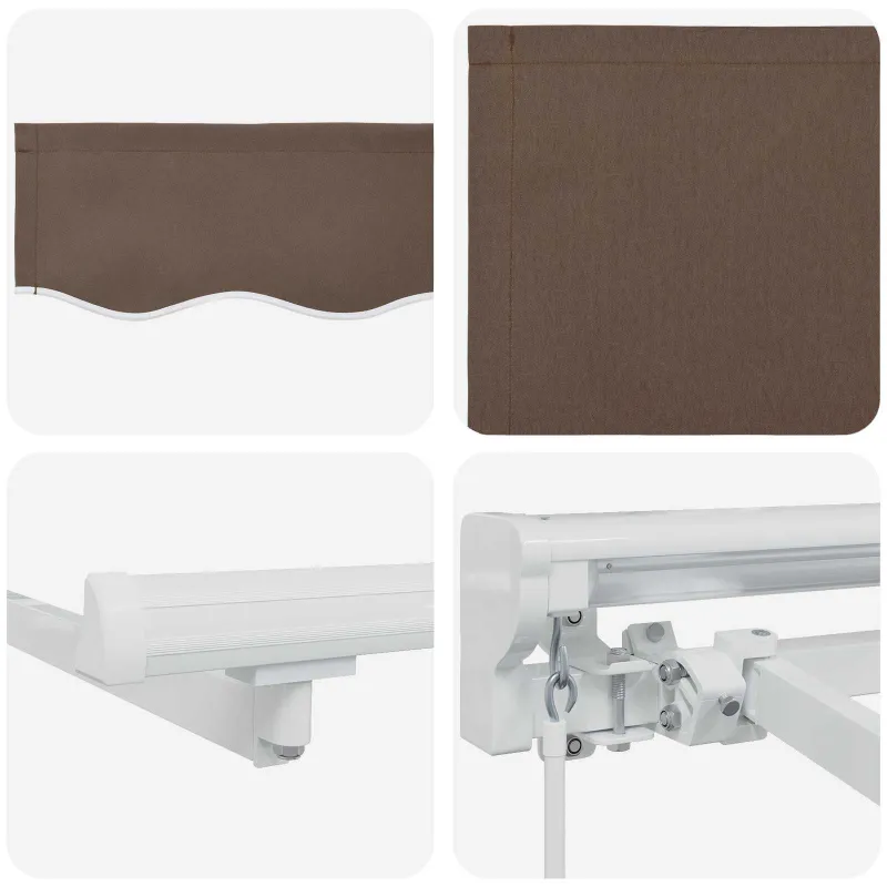 Rankinė sulankstoma markizė Taupe 4,5 × 3 m