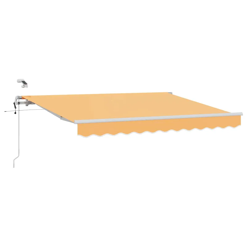 Ištraukiama markizė Smėlio 600 × 350 cm Poliesteris ir Metalas