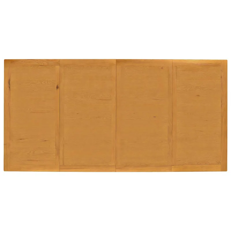 Valgomojo stalas 200 x 100 x 75 cm Kietas ąžuolo medis Natūrali