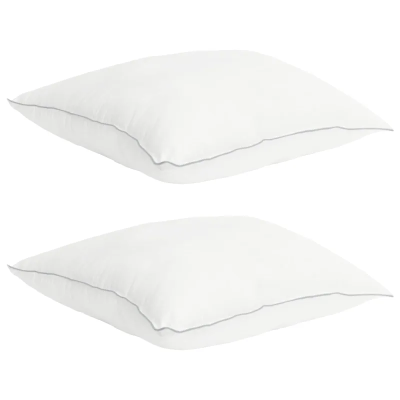 Antklodžių rinkinys su pagalve 2 pcs Balta Bambuko pluoštas