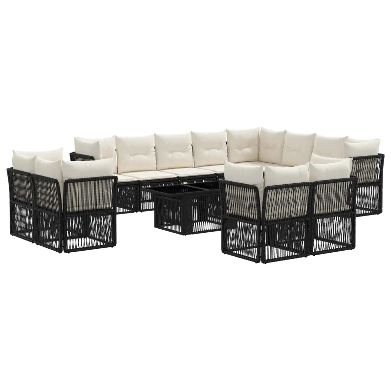 Sodo Sofų Rinkinys 13 pcs poliratanas