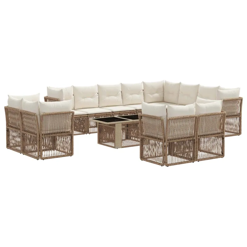 Sodo Sofų Rinkinys 13 pcs poliratanas