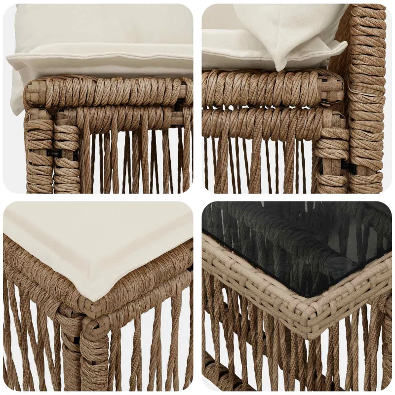 Sodo Sofų Rinkinys 13 pcs poliratanas