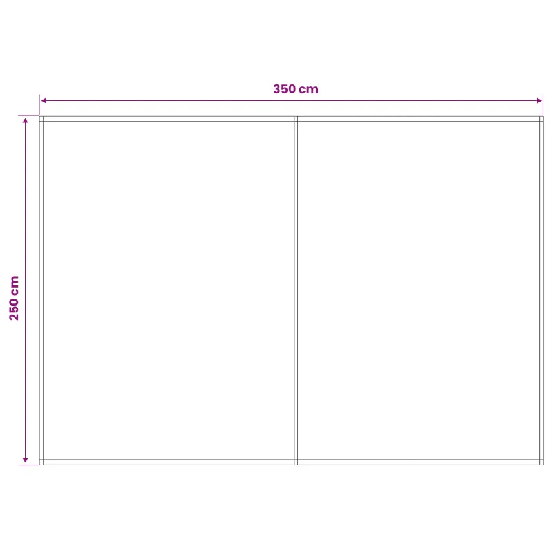 Markizės pakaitinis audinys Geltona ir balta 350 x 250 cm