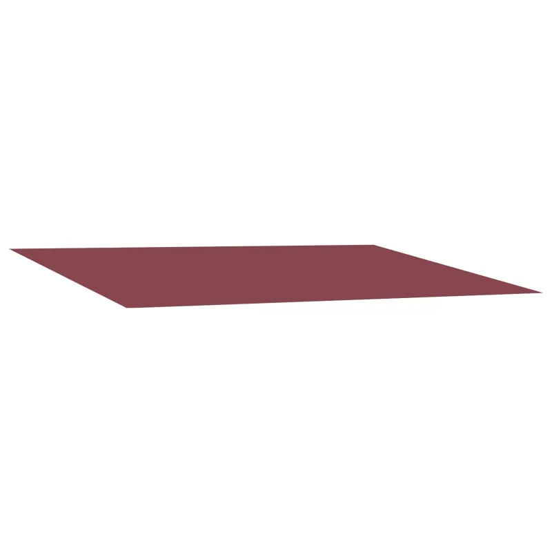 Markizės pakaitinis audinys Bordo raudona 450 × 350 cm