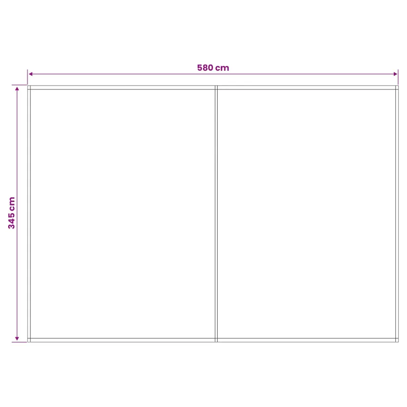 Markizės pakaitinis audinys Žalia ir balta 600 × 350 cm