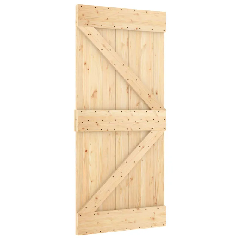 Slankios durys Natūrali ir juoda 95 x 210 cm
