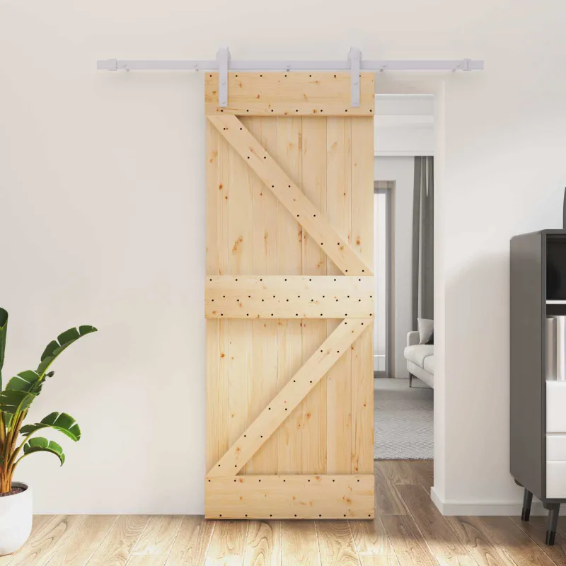 Slankios durys Natūrali ir Balta 80 x 210 cm