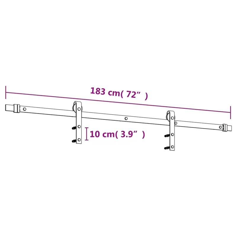 Slankios durys Natūrali ir Balta 80 x 210 cm