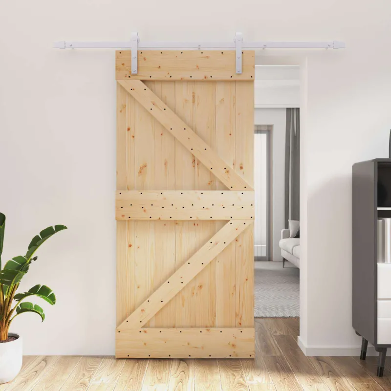 Slankios durys Natūrali ir Balta 95 x 210 cm