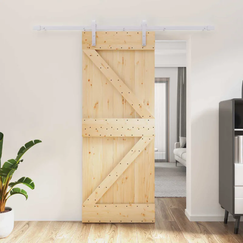 Slankios durys Natūrali ir Balta 80 x 210 cm