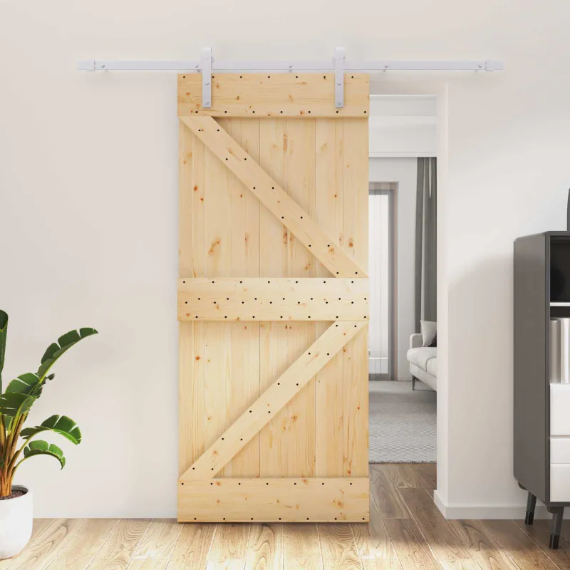 Slankios durys Natūrali ir Balta 90 x 210 cm