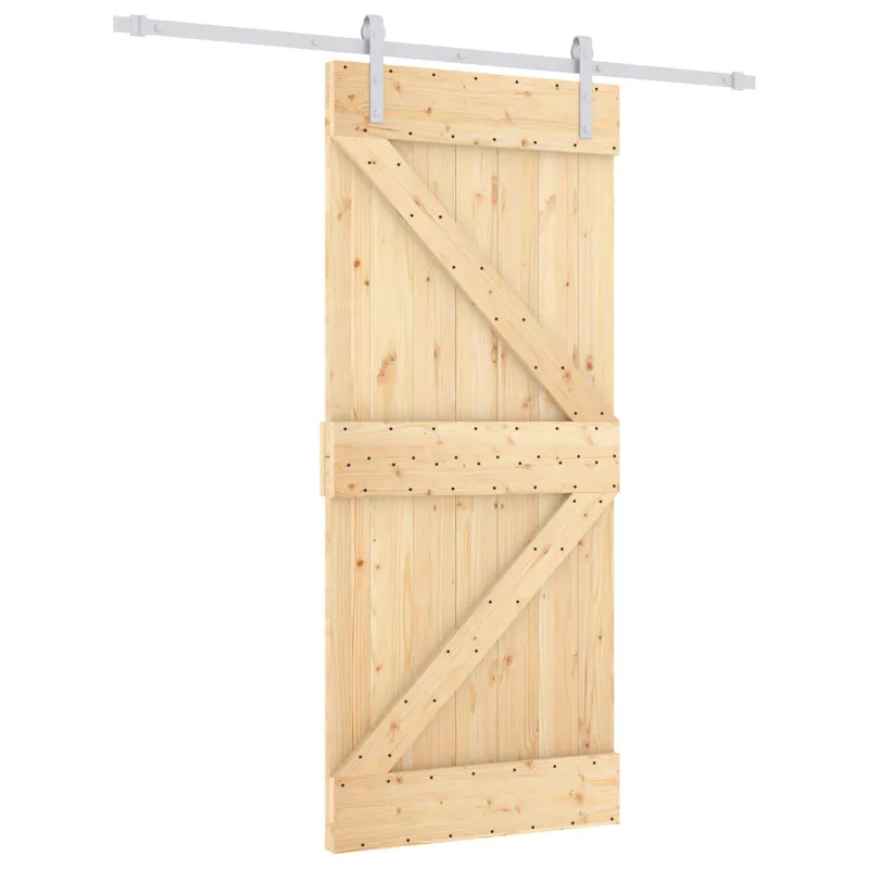 Slankios durys Natūrali ir Balta 90 x 210 cm
